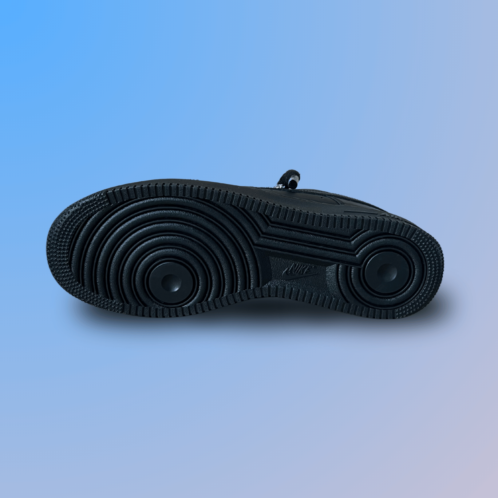 Nike Air Force 1 Black "Diamond" Rope Lace (Champagne) (új)