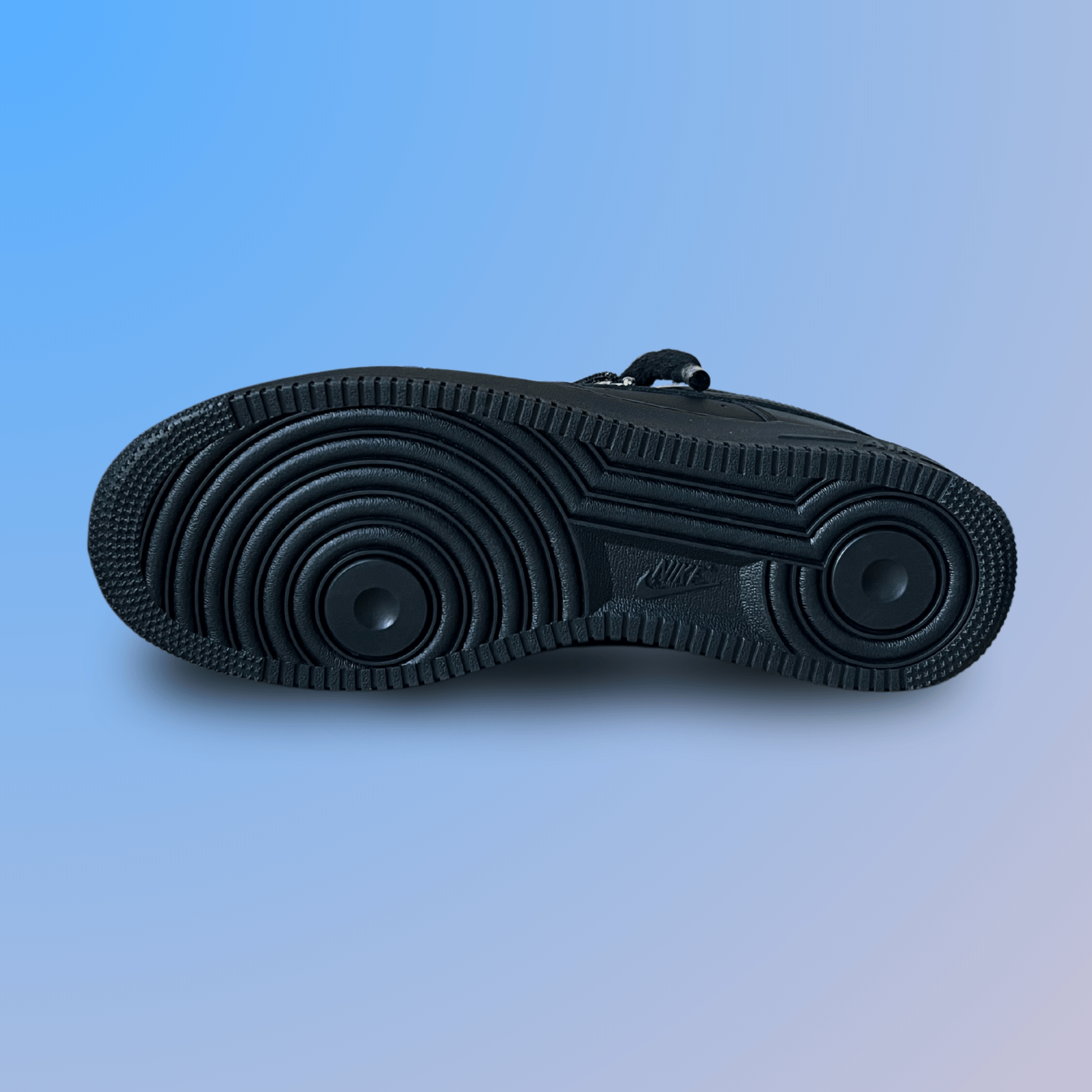 Nike Air Force 1 Black "Diamond" Rope Lace (Black) (új)