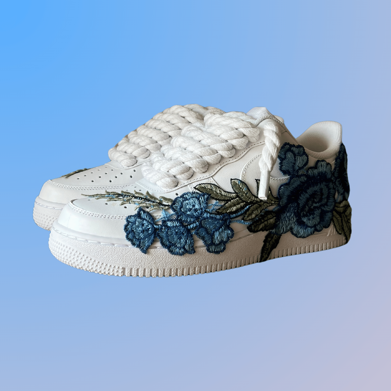 Nike Air Force 1 '07 Chunky Rope Lace Blue Rose (új)