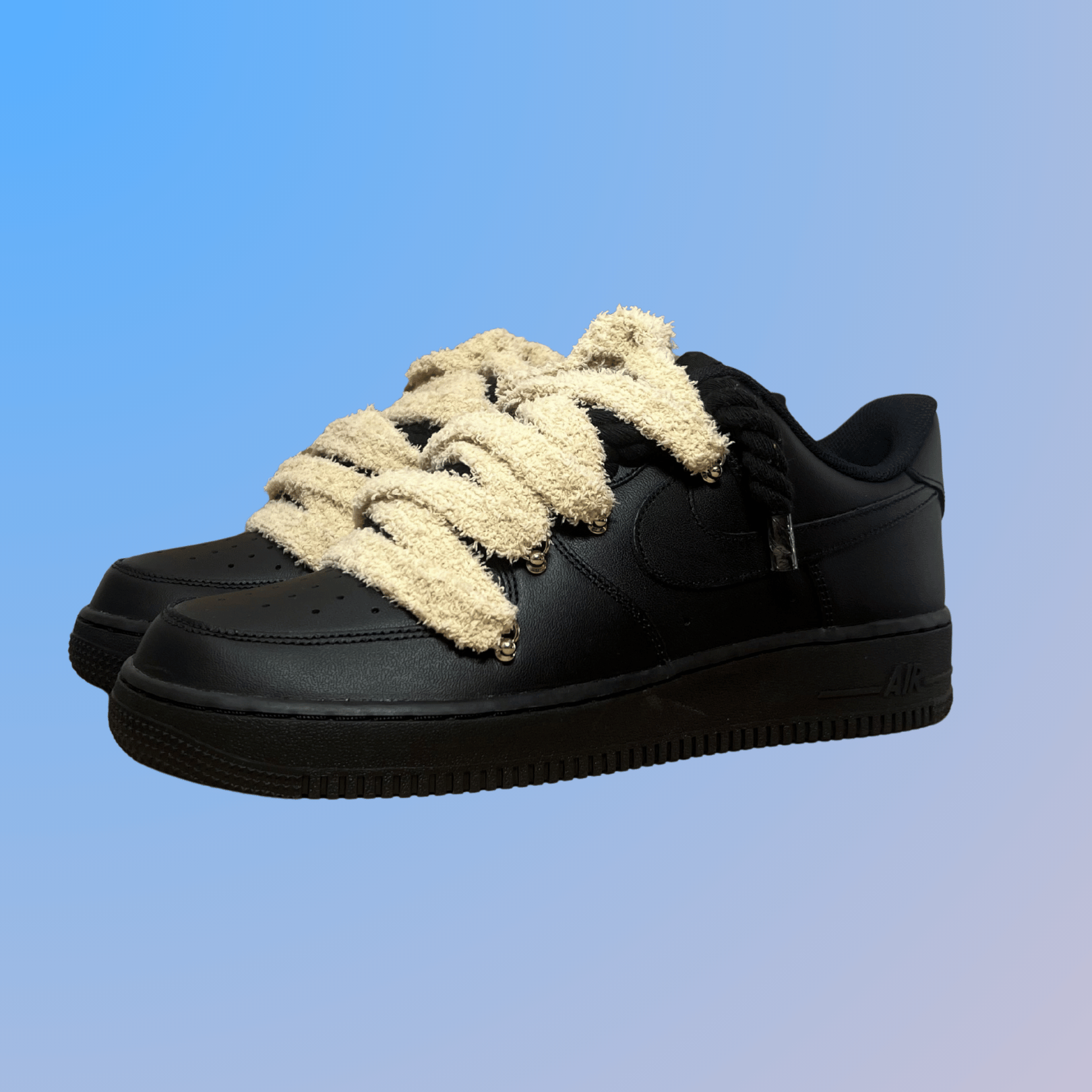 Nike Air Force 1 Black Chimney Cake (Cinnamon)