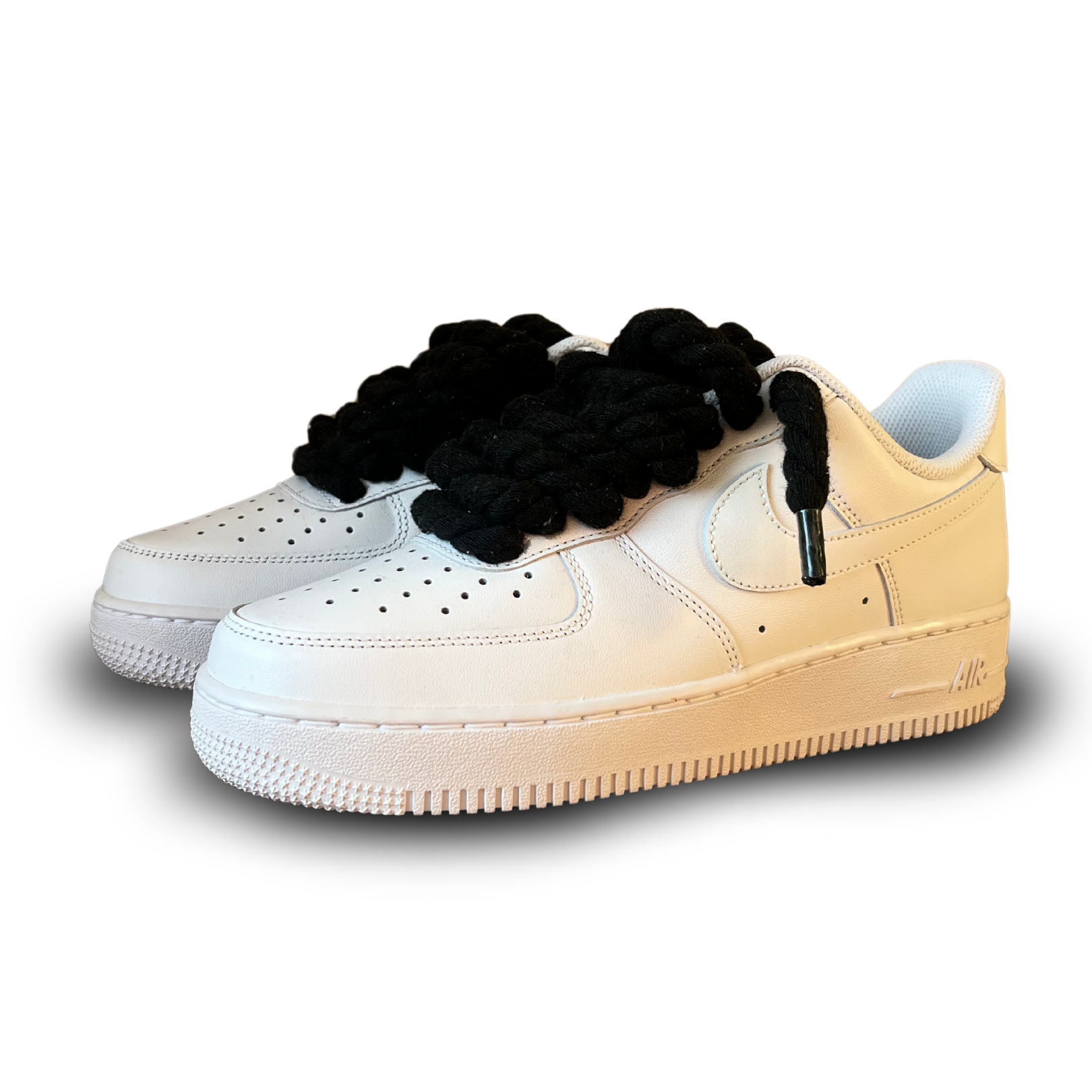 Nike Rope Lace Air Force 1 Black – csanadsoles