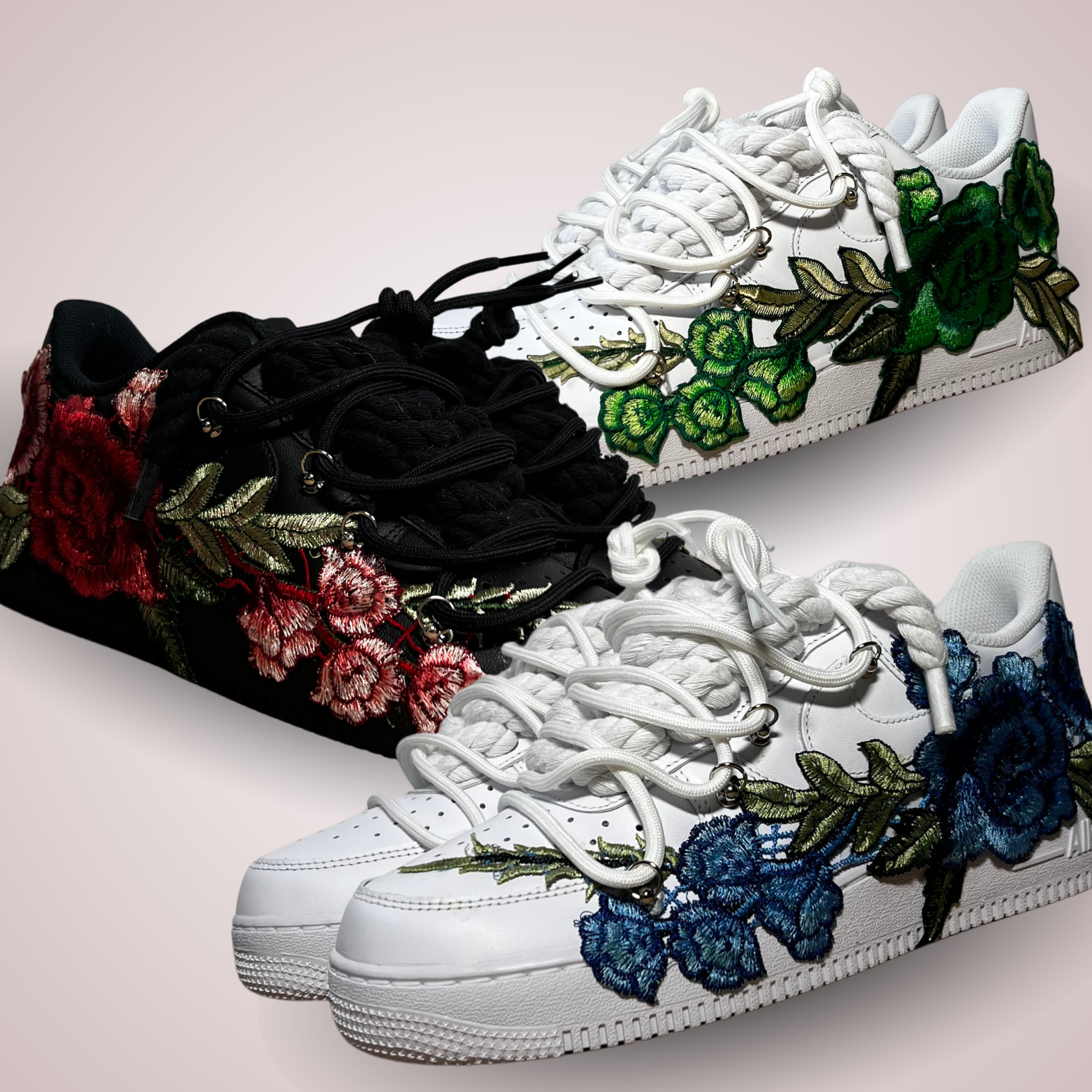 Nike Air Force 1 Rose Laced Up