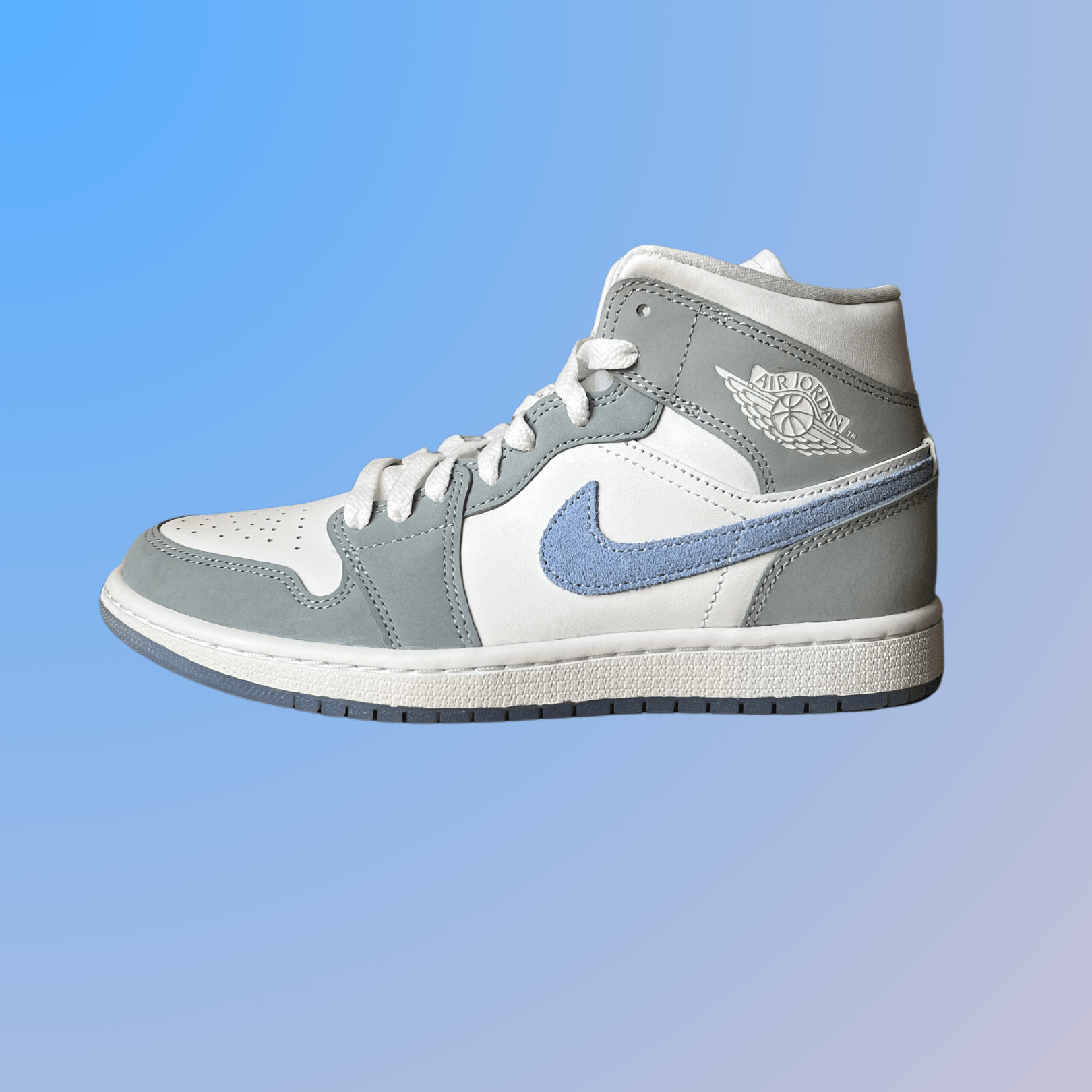 Jordan 1 Mid Wolf Gray Aluminum