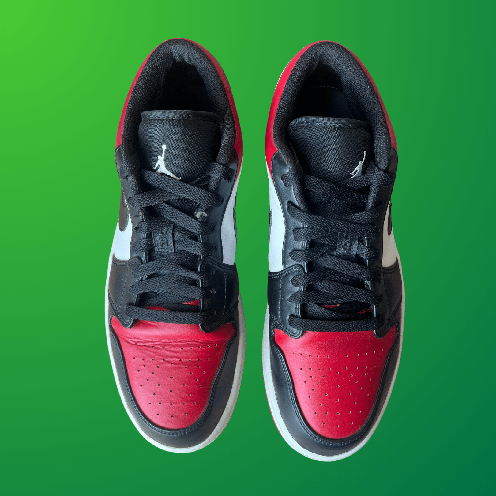 Jordan 1 Low Bred Toe (used)