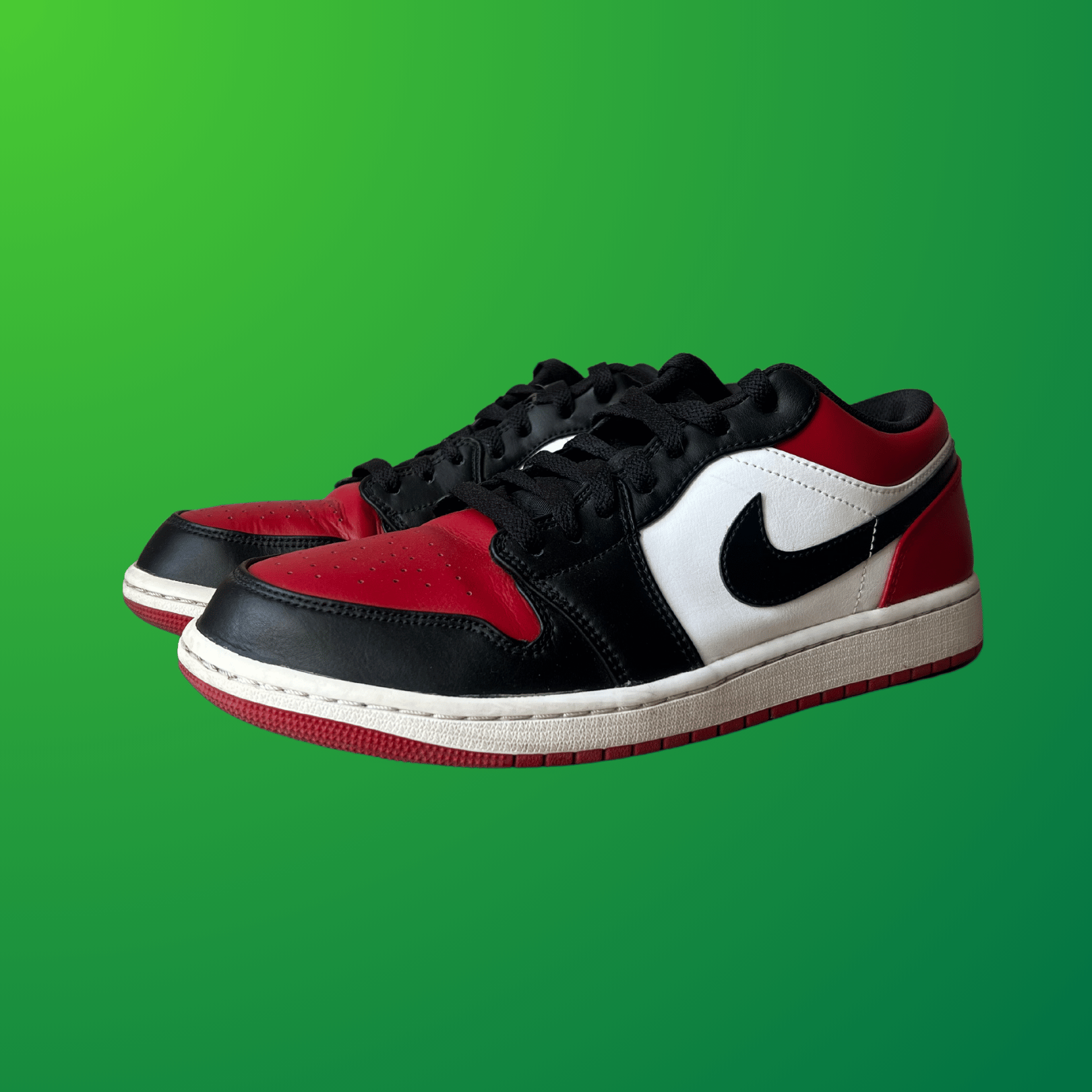 Jordan 1 Low Bred Toe (used)