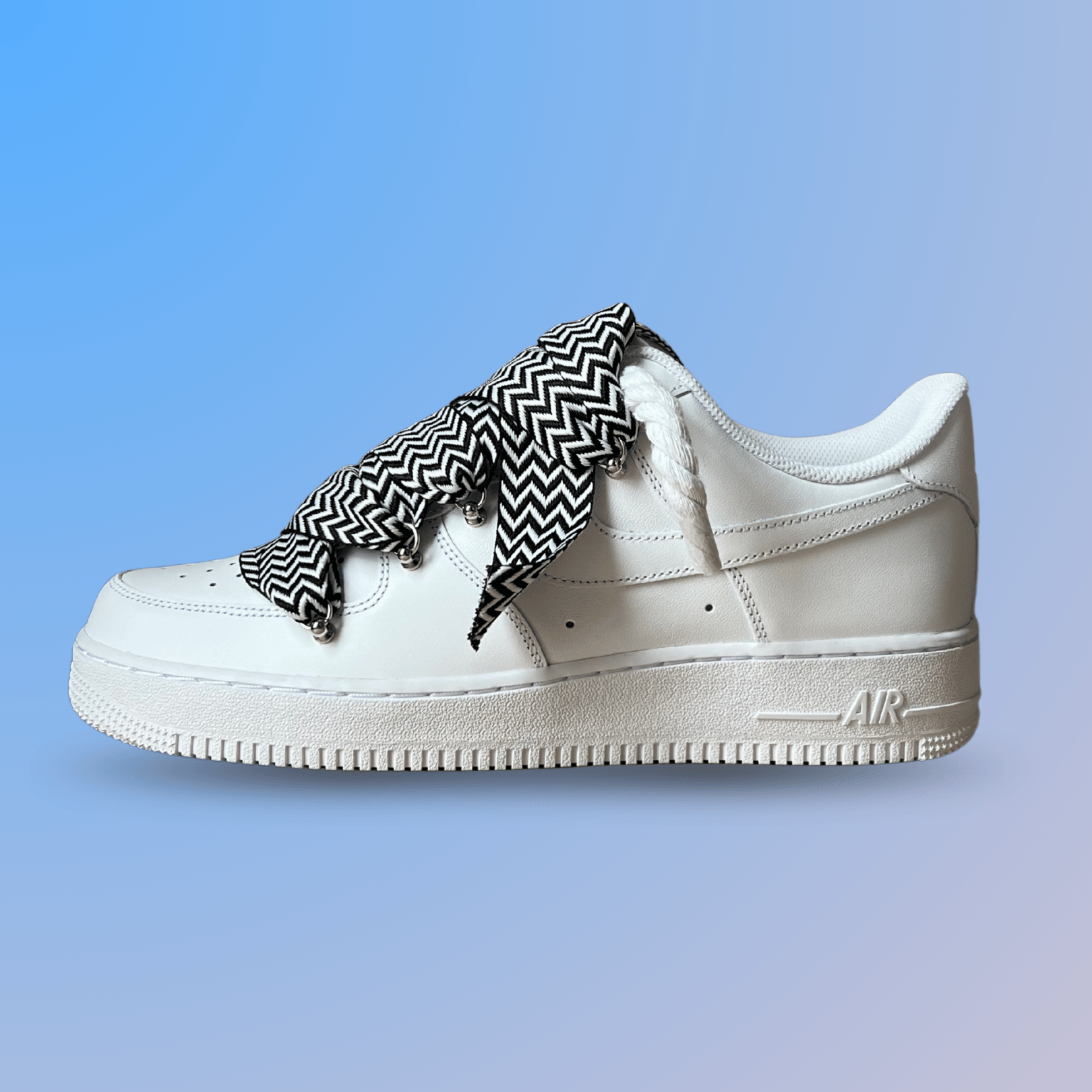 Nike Air Force 1 Lanvin Rope Lace Black White