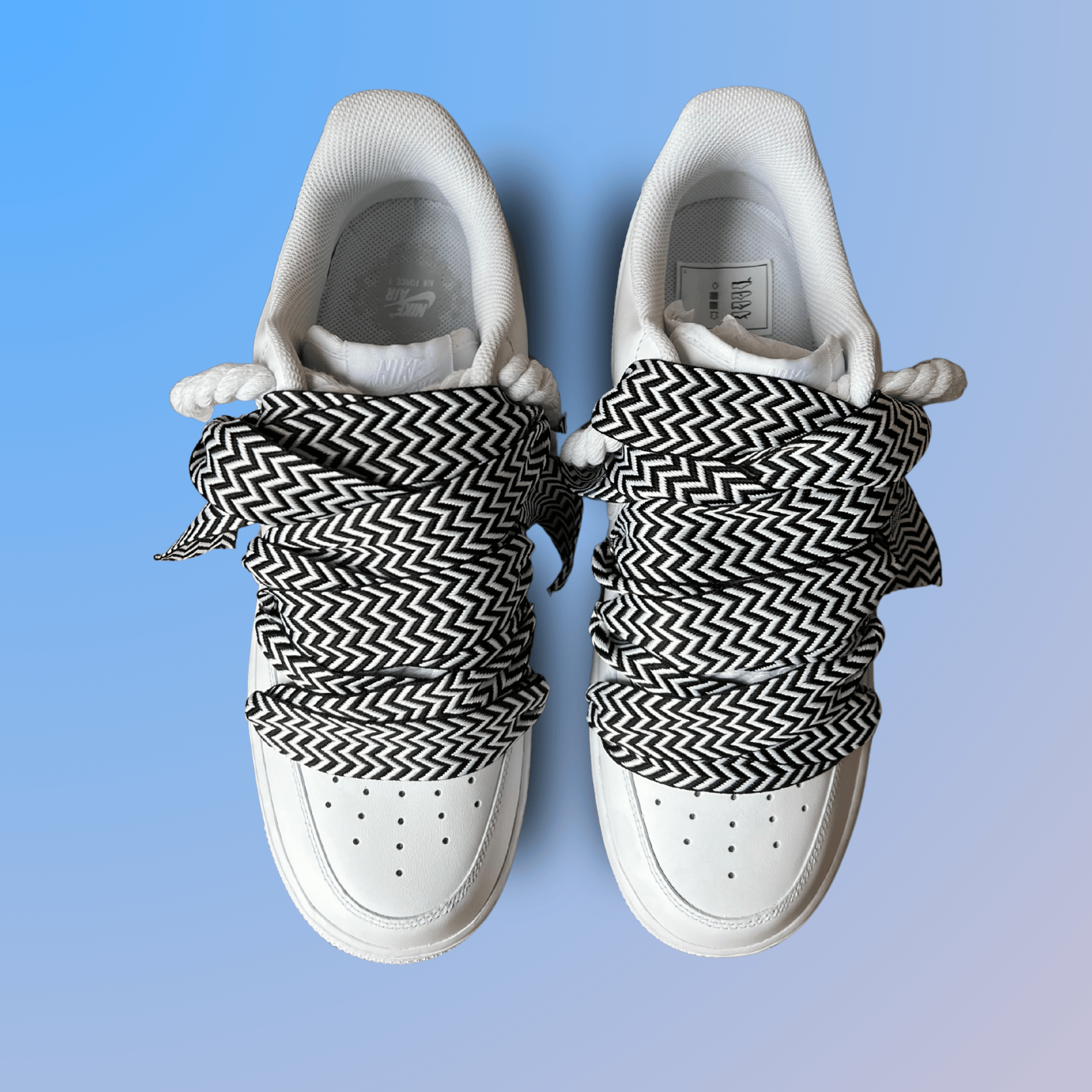 Nike Air Force 1 Lanvin Rope Lace Black White