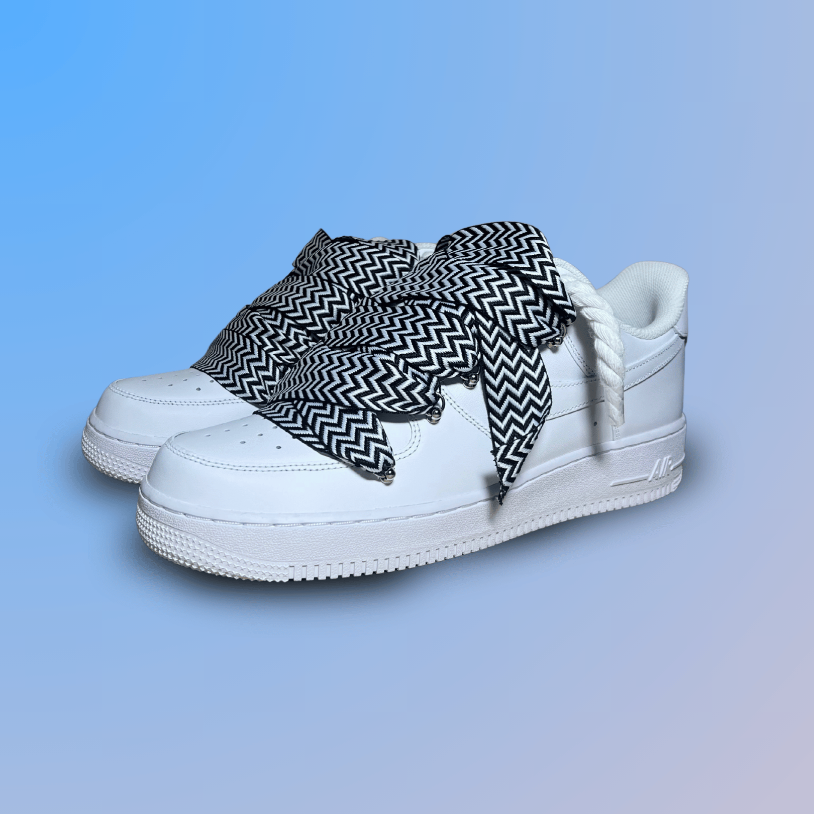 Nike Air Force 1 Lanvin Rope Lace Black White