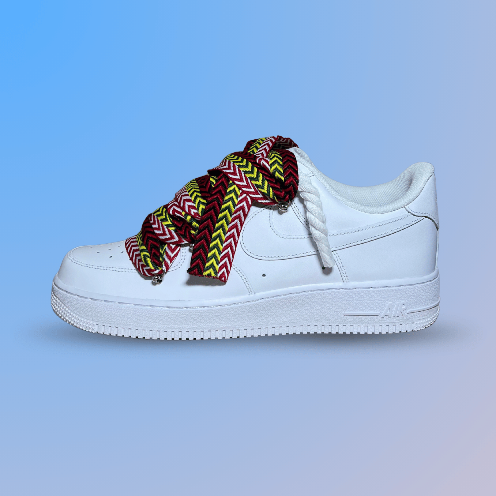Nike Air Force 1 Lanvin Rope Lace Red Yellow