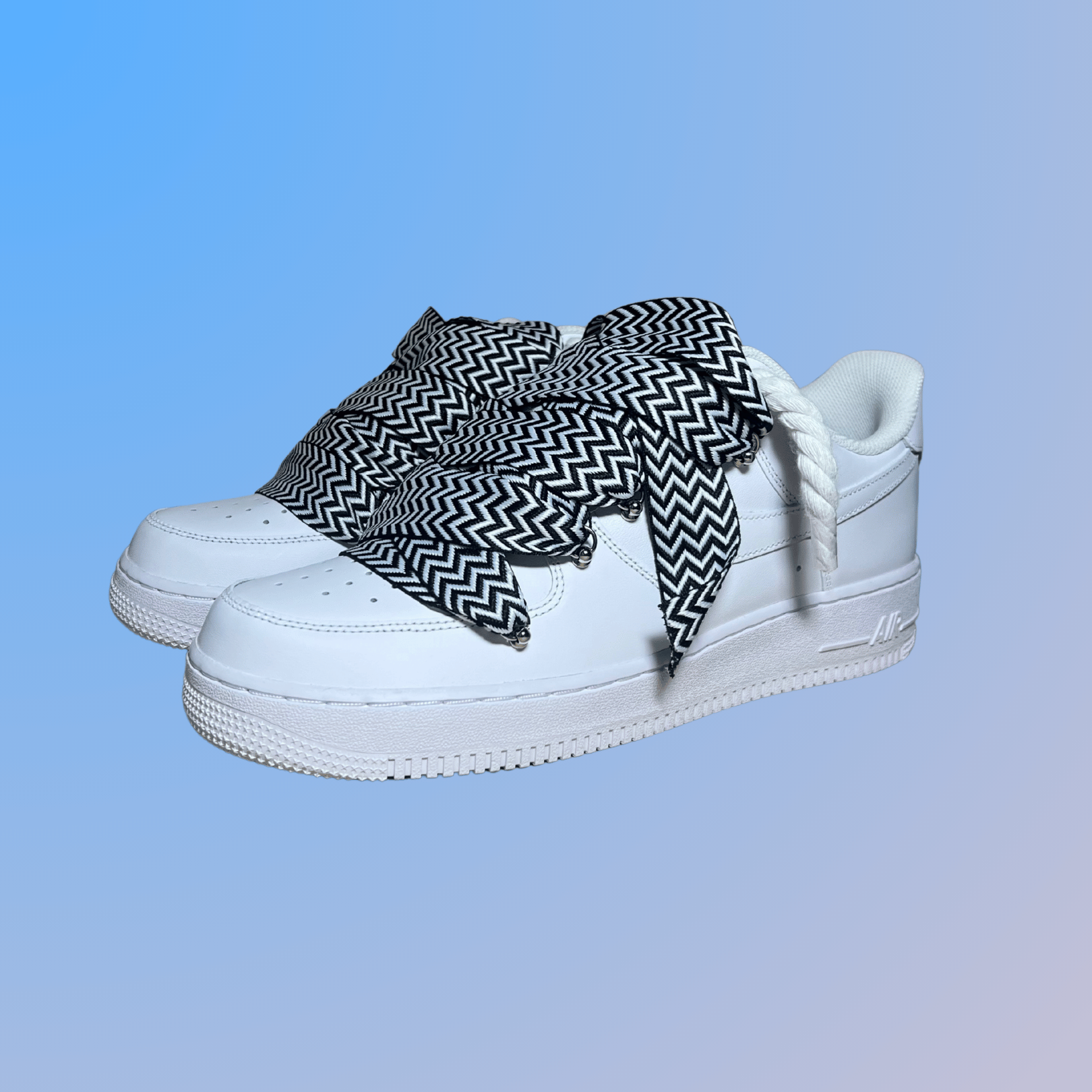 Nike Air Force 1 Lanvin Rope Lace (Black White)