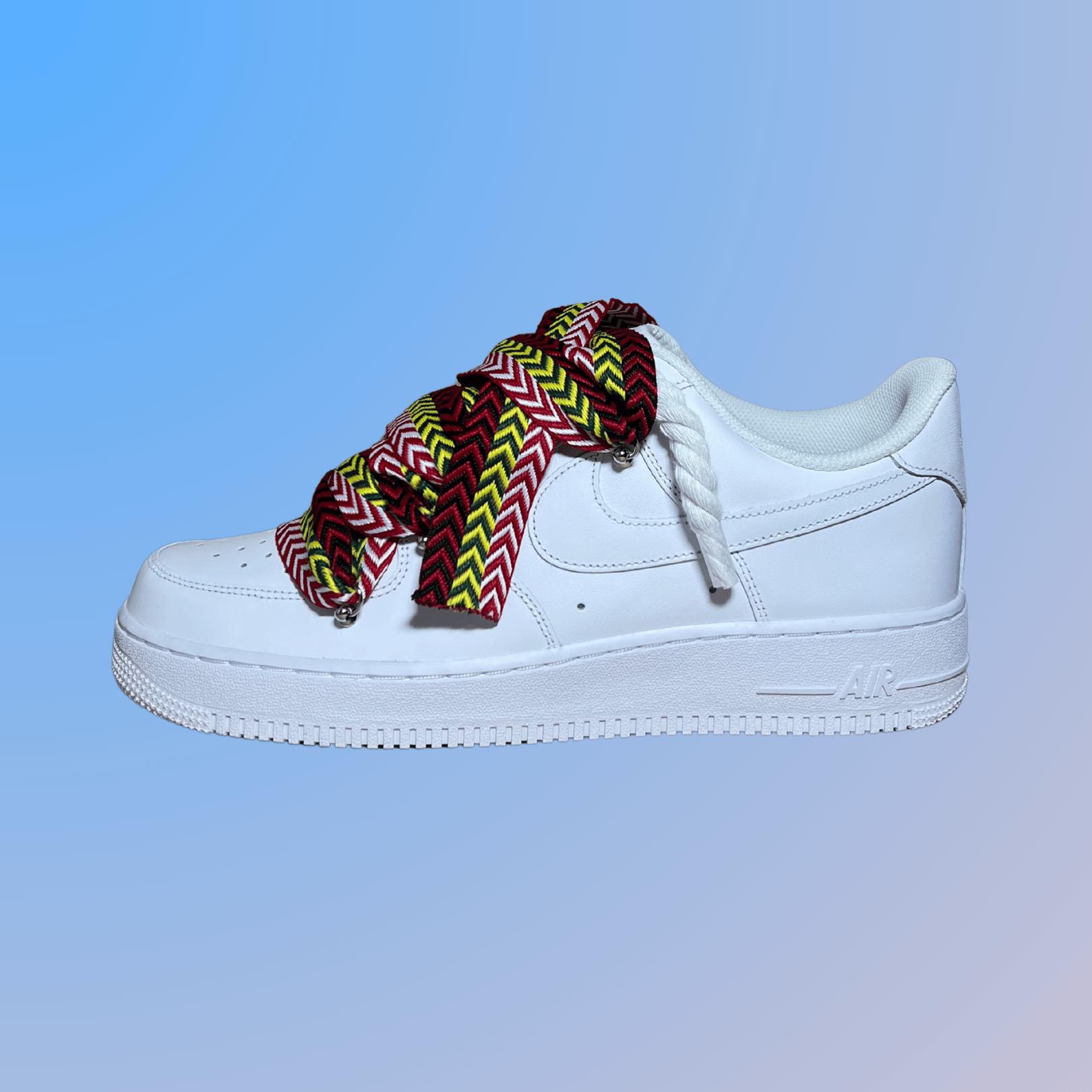 Nike Air Force 1 Lanvin Rope Lace (Red Yellow)