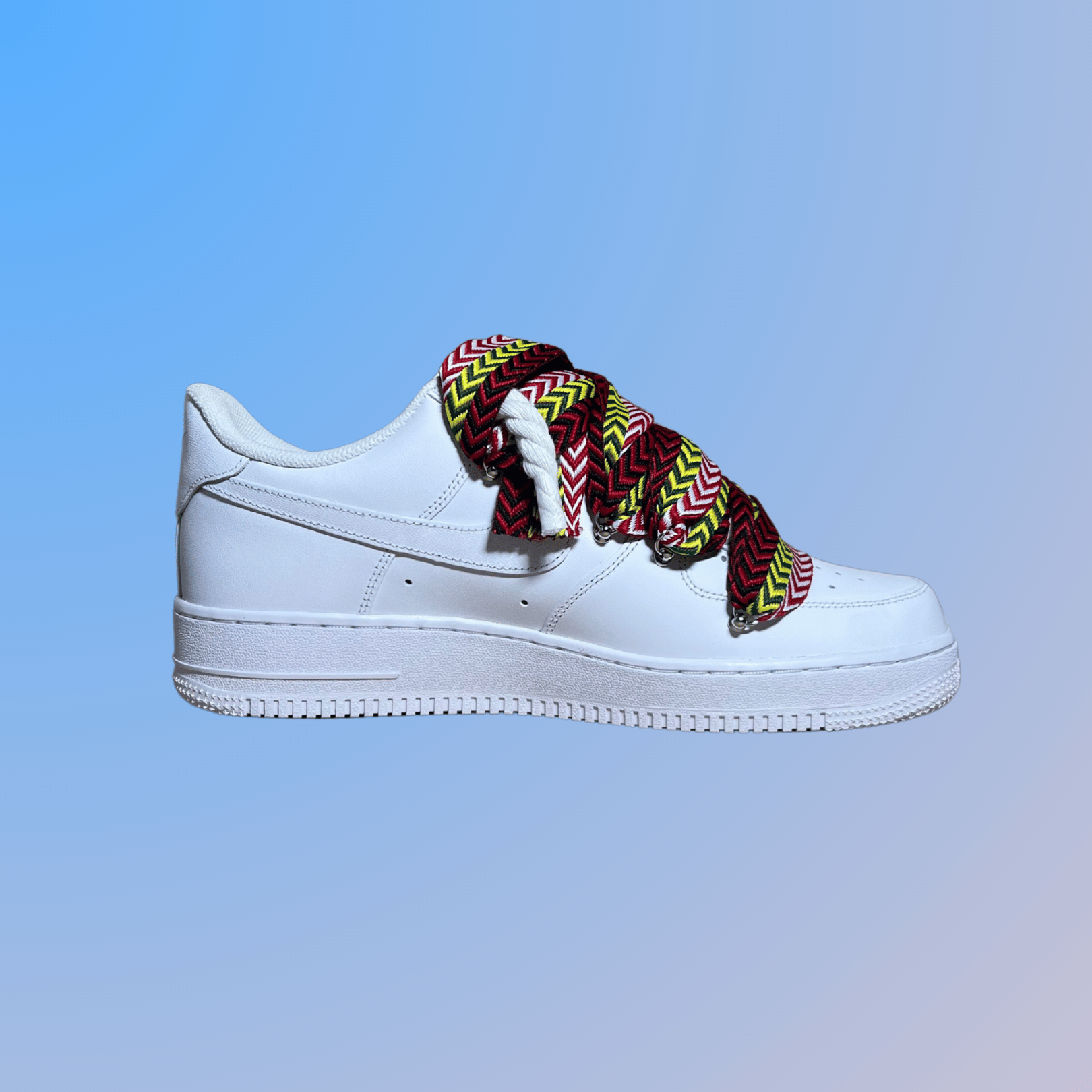 Nike Air Force 1 Lanvin Rope Lace (Red Yellow)