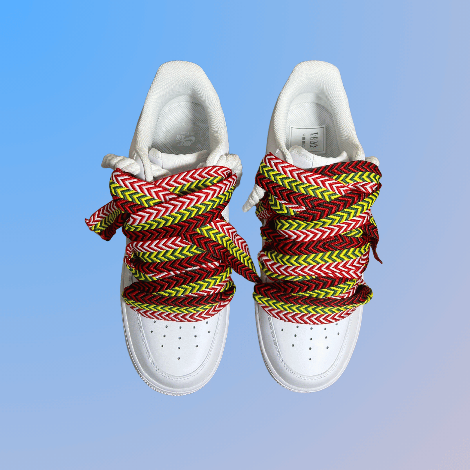 Nike Air Force 1 Lanvin Rope Lace (Red Yellow)