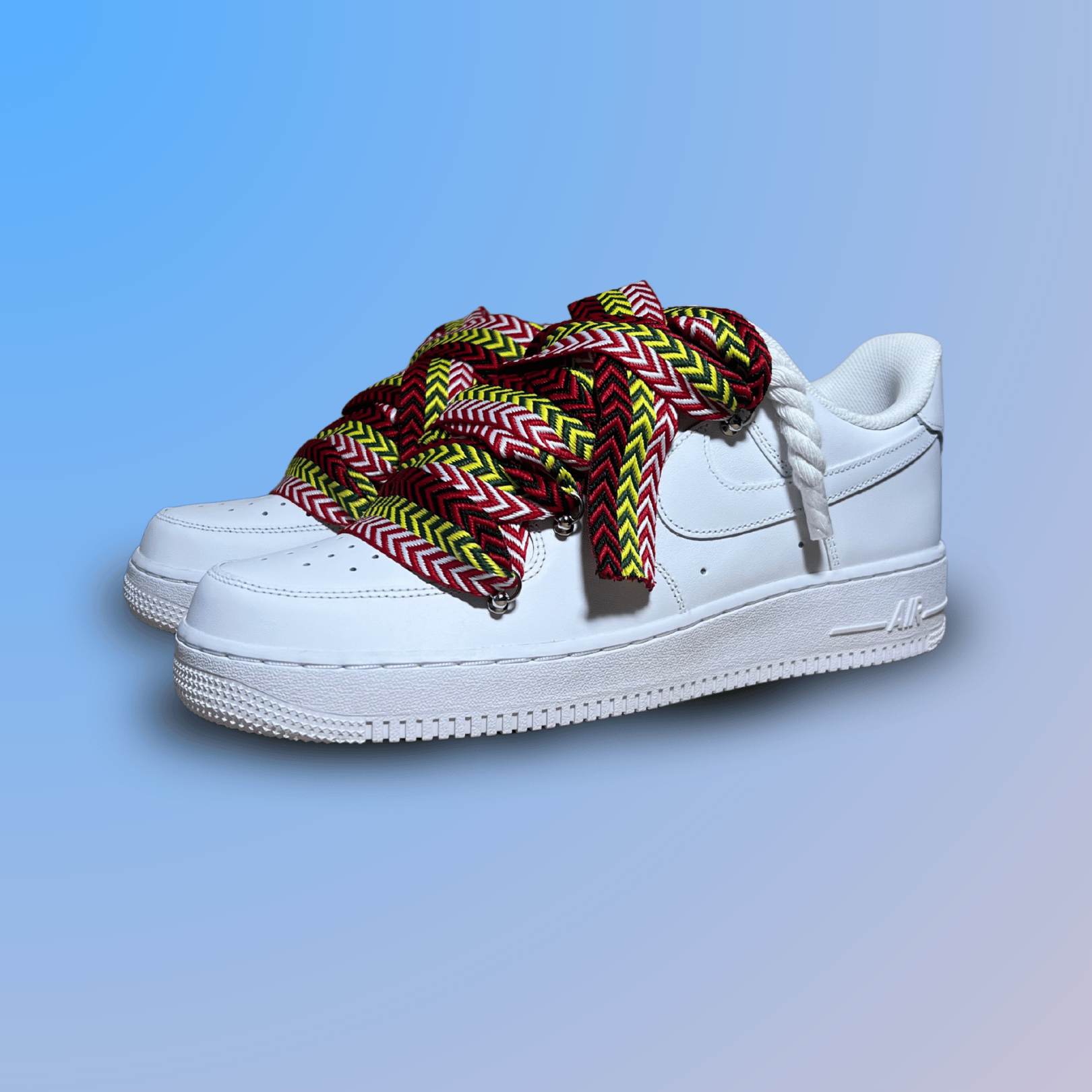 Nike Air Force 1 Lanvin Rope Lace Red Yellow