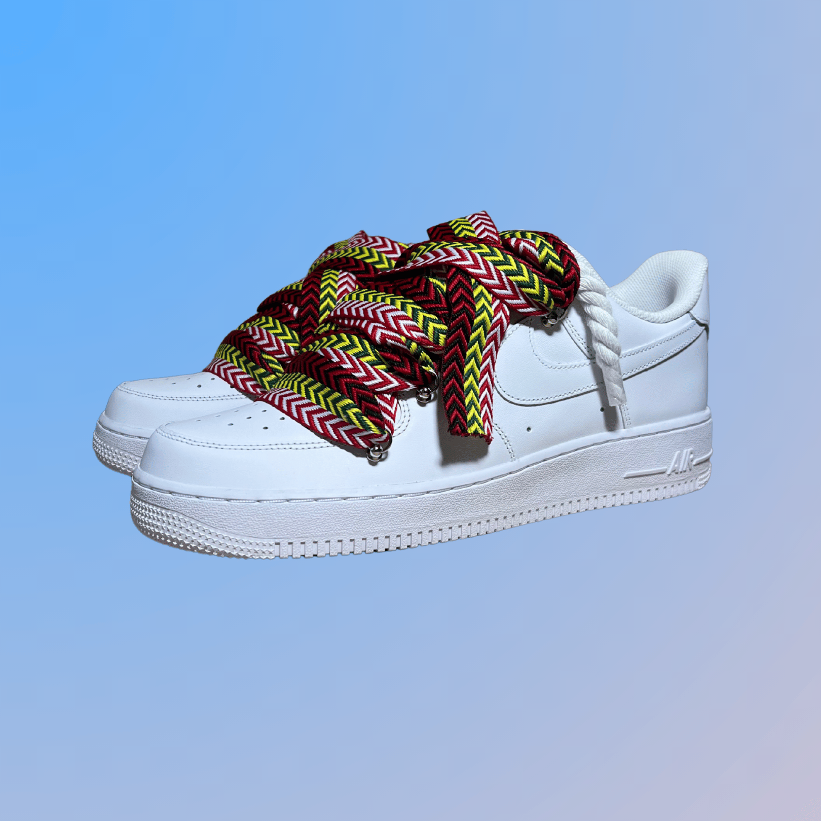 Nike Air Force 1 Lanvin Rope Lace (Red Yellow)