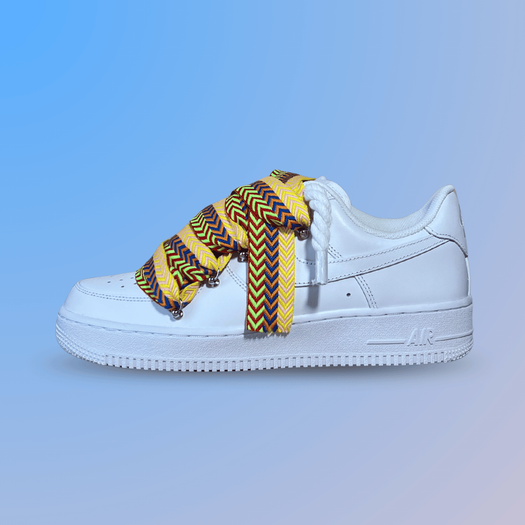 Nike Air Force 1 Lanvin Rope Lace Yellow Blue