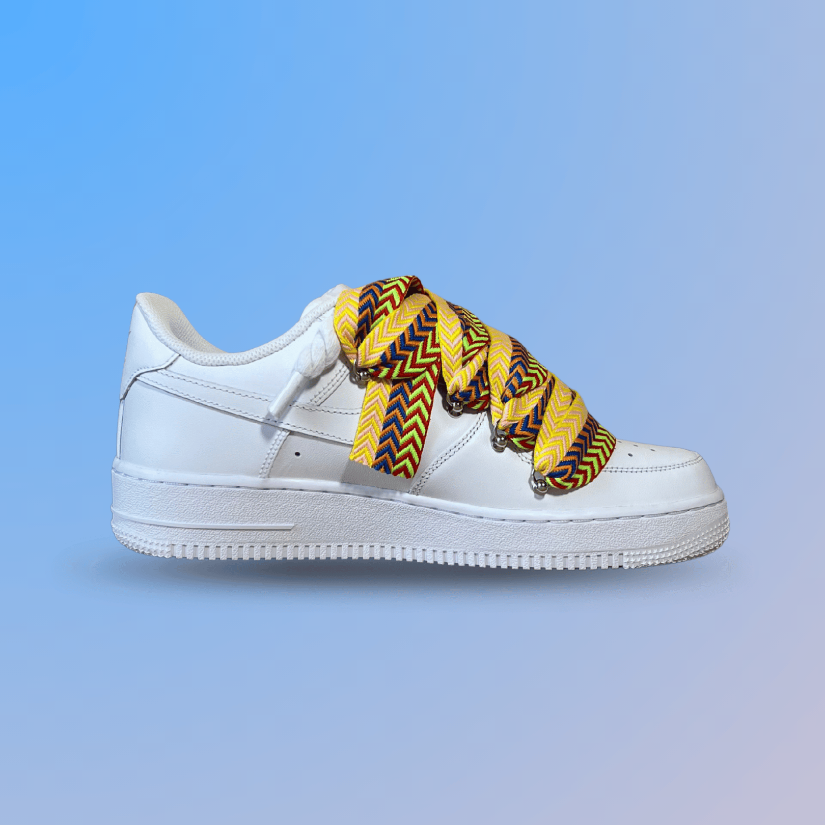 Nike Air Force 1 Lanvin Rope Lace Yellow Blue
