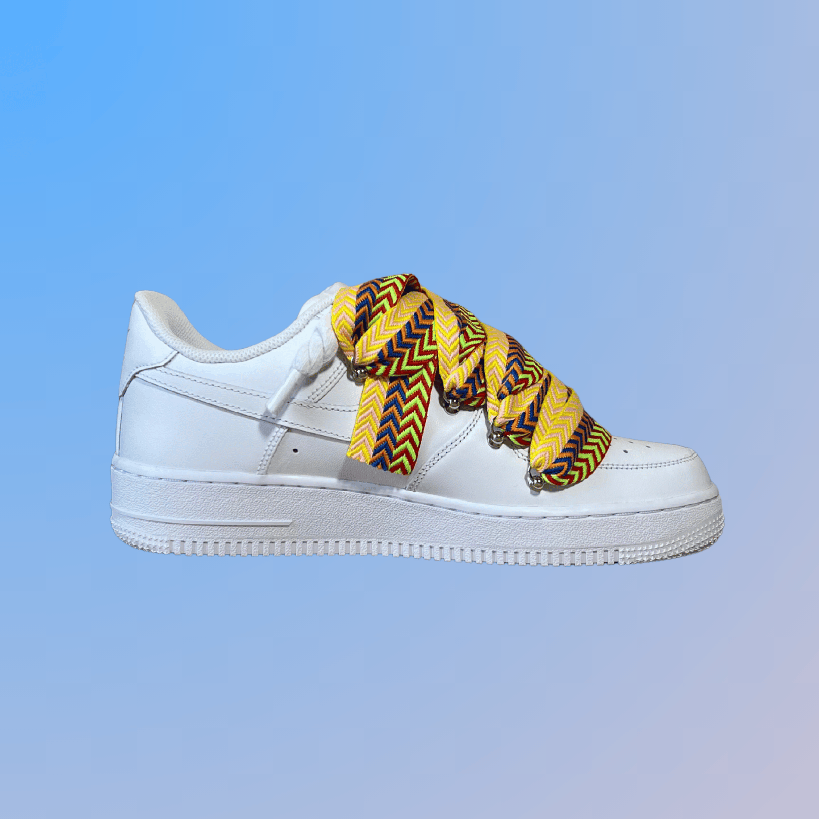 Nike Air Force 1 Lanvin Rope Lace (Yellow Blue)