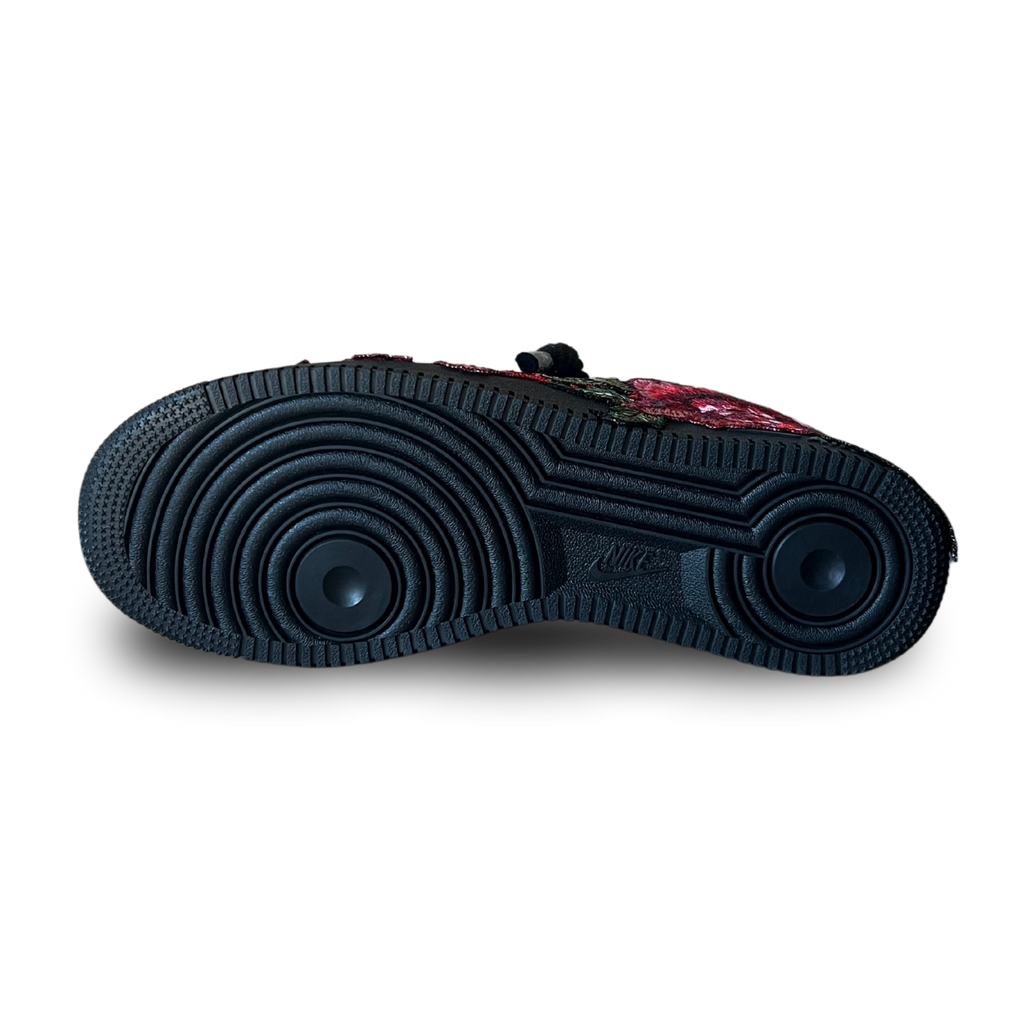 Nike Air Force 1 '07 Black Chunky Rope Lace Rose