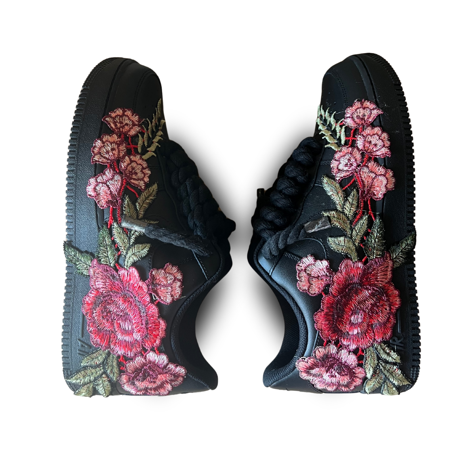 Nike Air Force 1 '07 Black Chunky Rope Lace Rose (új)