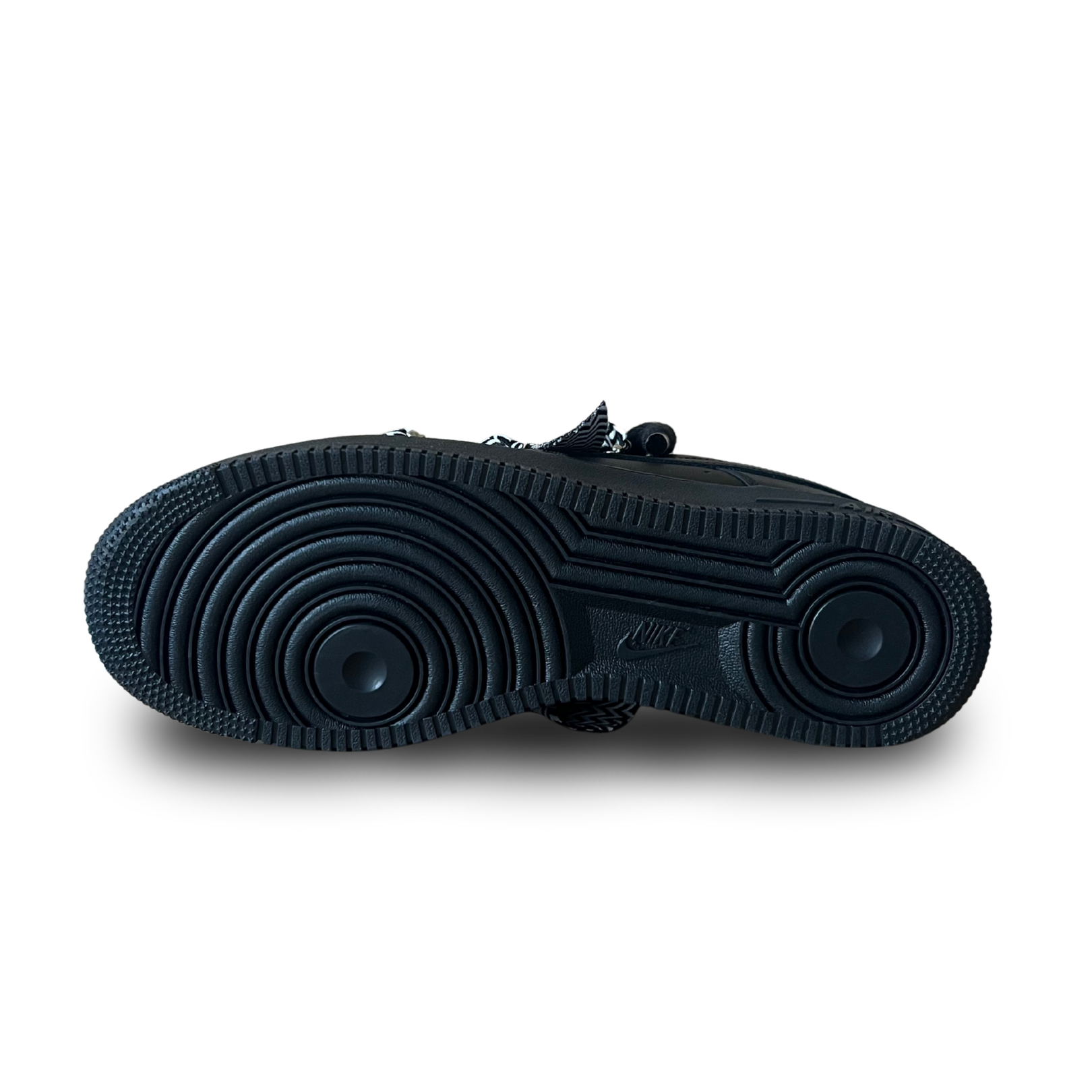 Nike Air Force 1 Black Lanvin Rope Lace (Black White) (új)