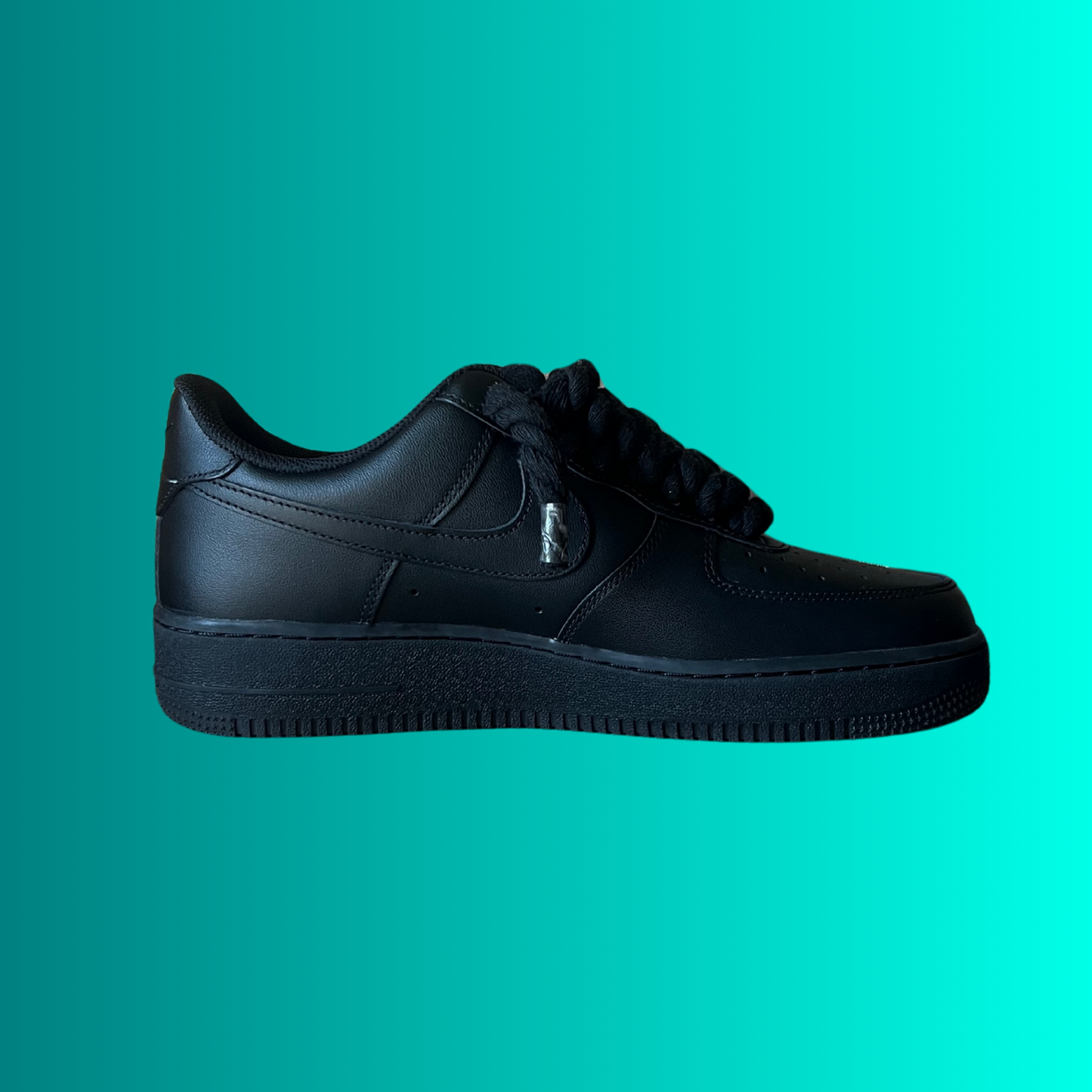 Nike Air Force 1 '07 Black Chunky Rope Lace Rose (új)