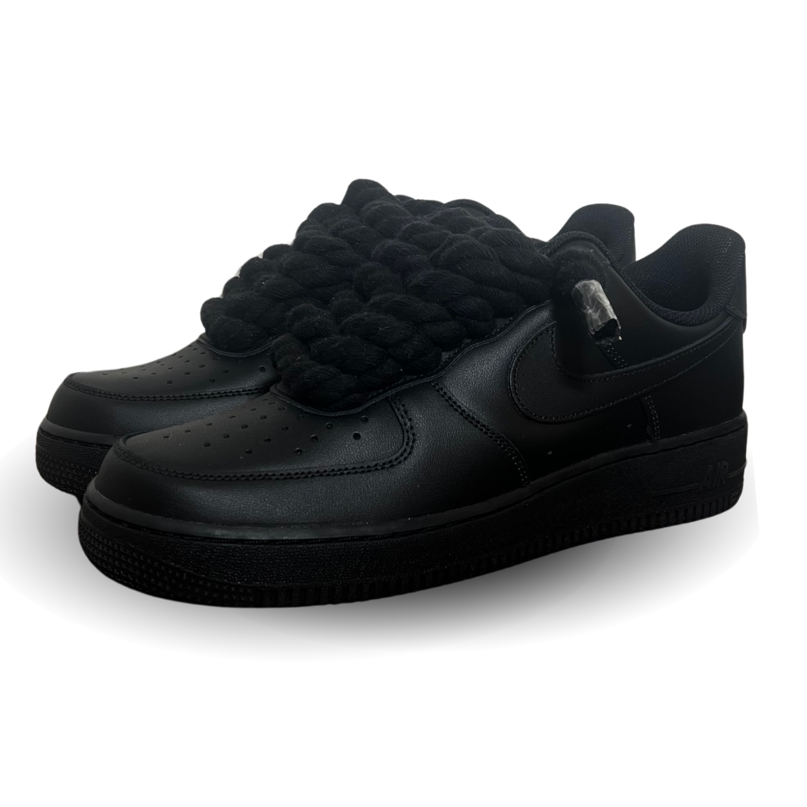 Nike Air Force 1 '07 Black Chunky Rope Lace Black