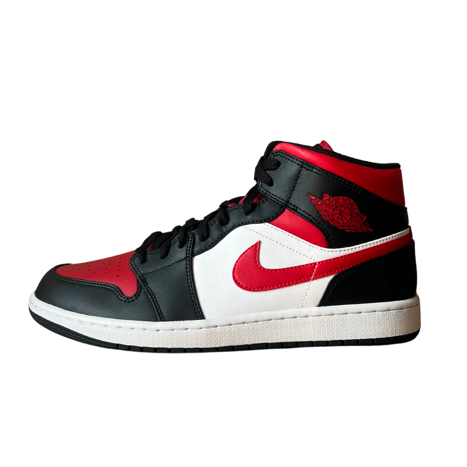 Jordan 1 Mid Black Red