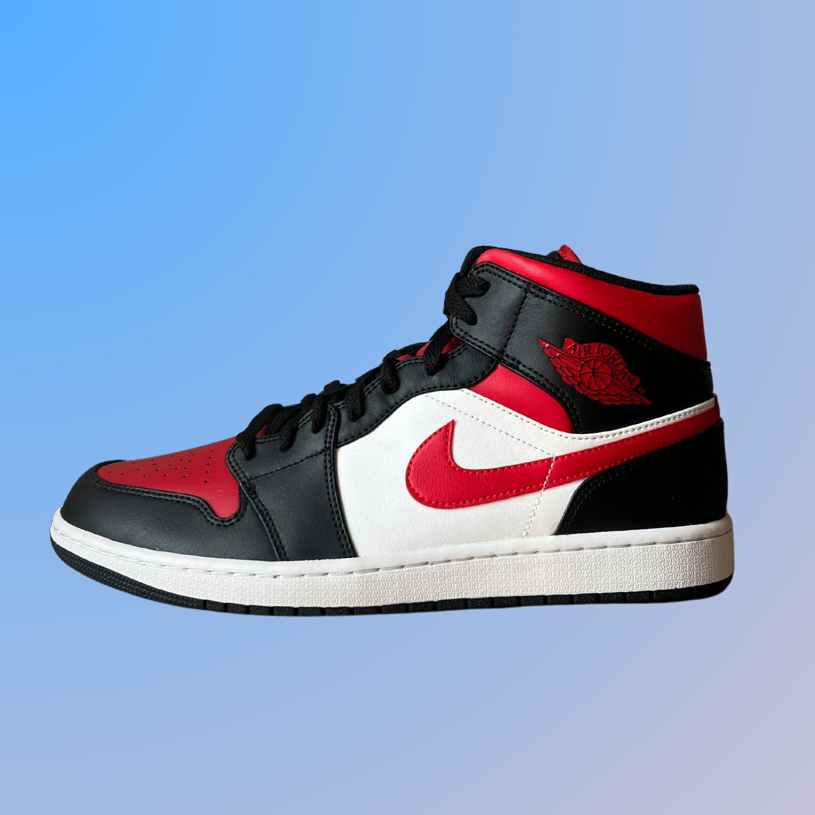 Jordan 1 Mid Black Red (new)