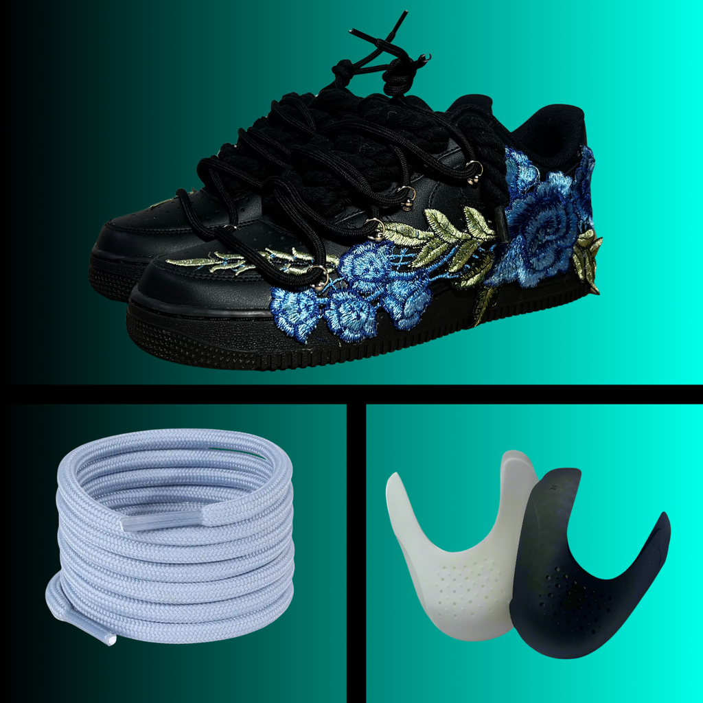 Black Rose Laced Up Air Force Bundle