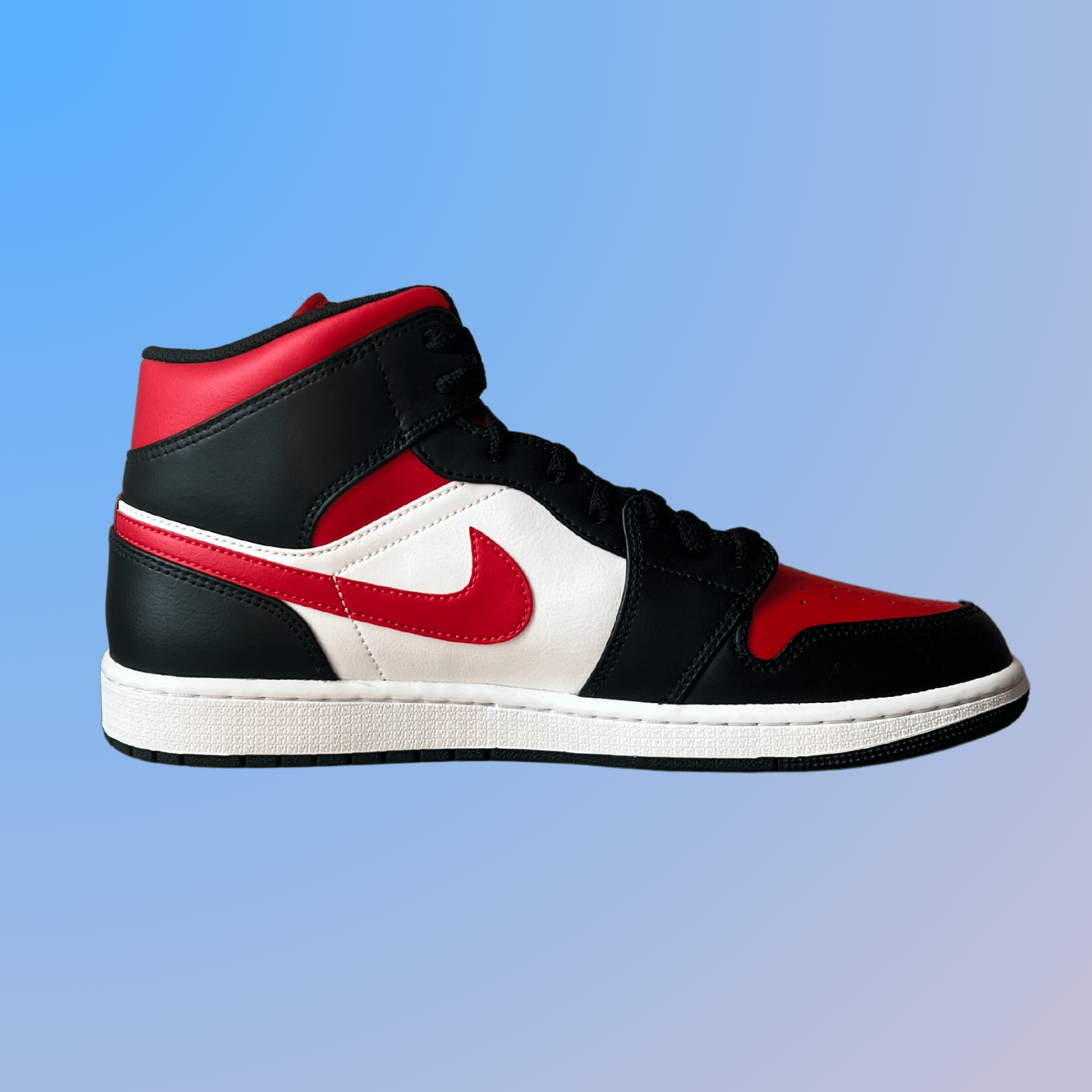 Jordan 1 Mid Black Red (new)