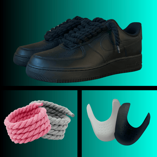 Black Rope Lace Air Force Bundle