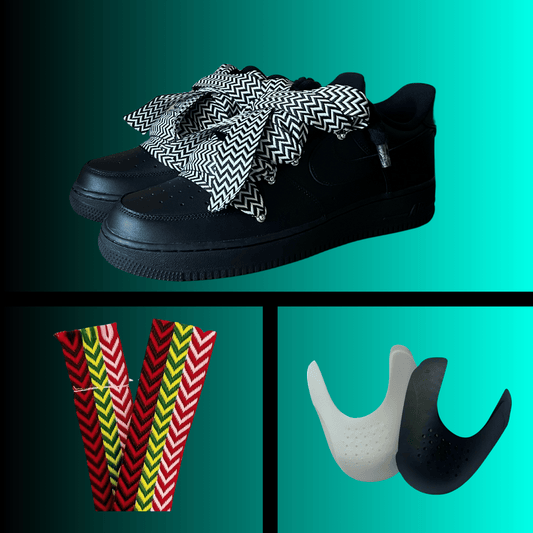 Black Lanvin Rope Lace Air Force Bundle