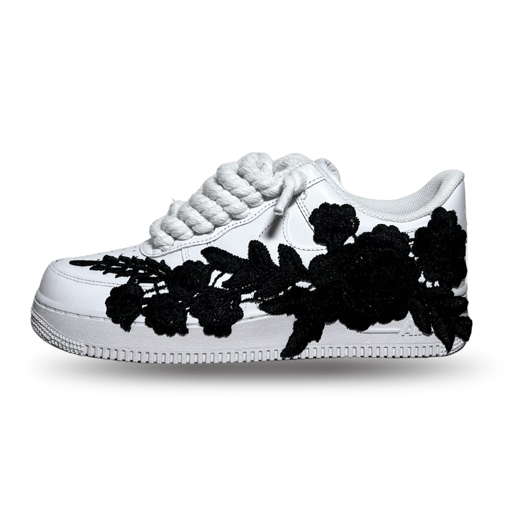 Nike Air Force 1 '07 Chunky Rope Lace White Black Rose