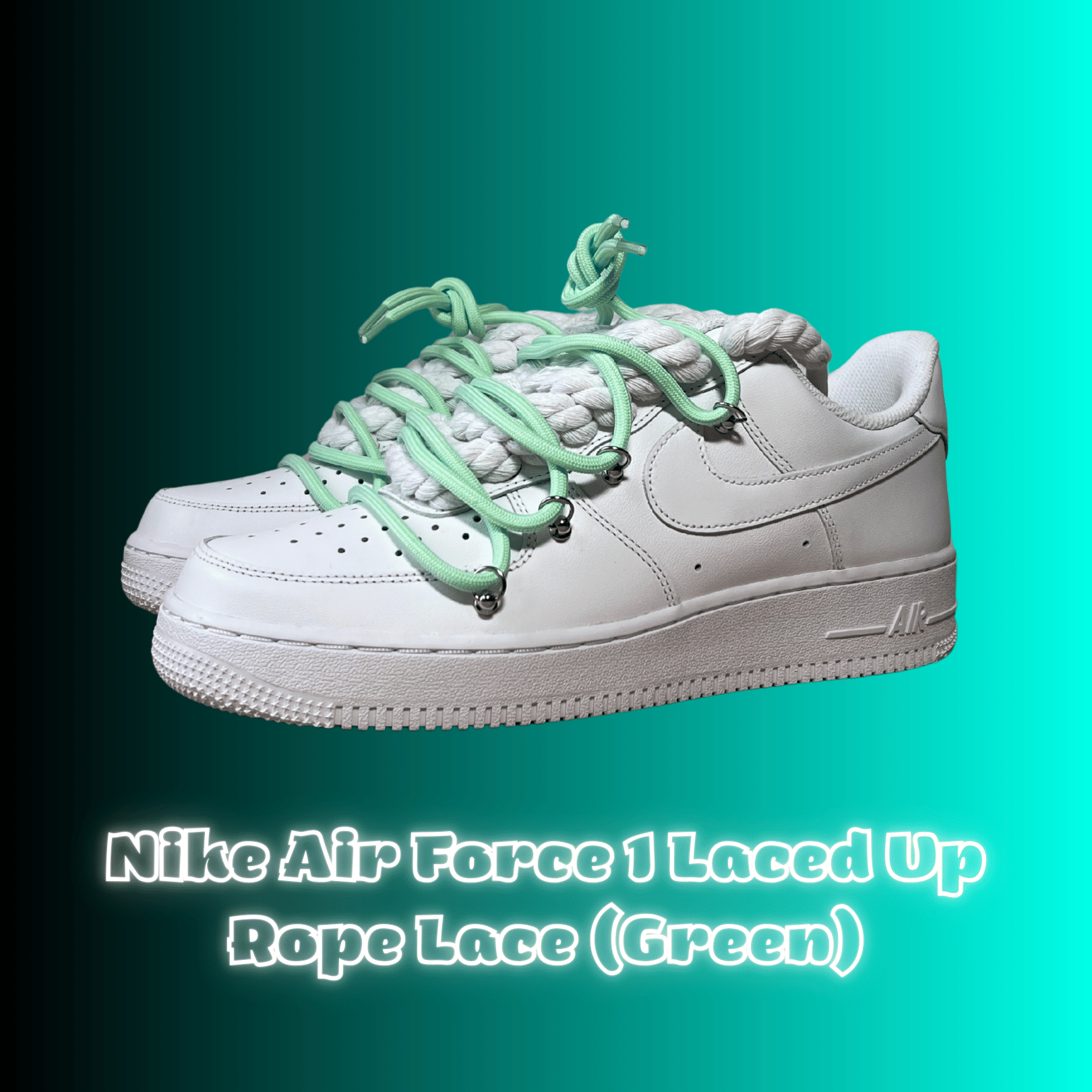 White Lanvin Rope Lace Air Force Bundle