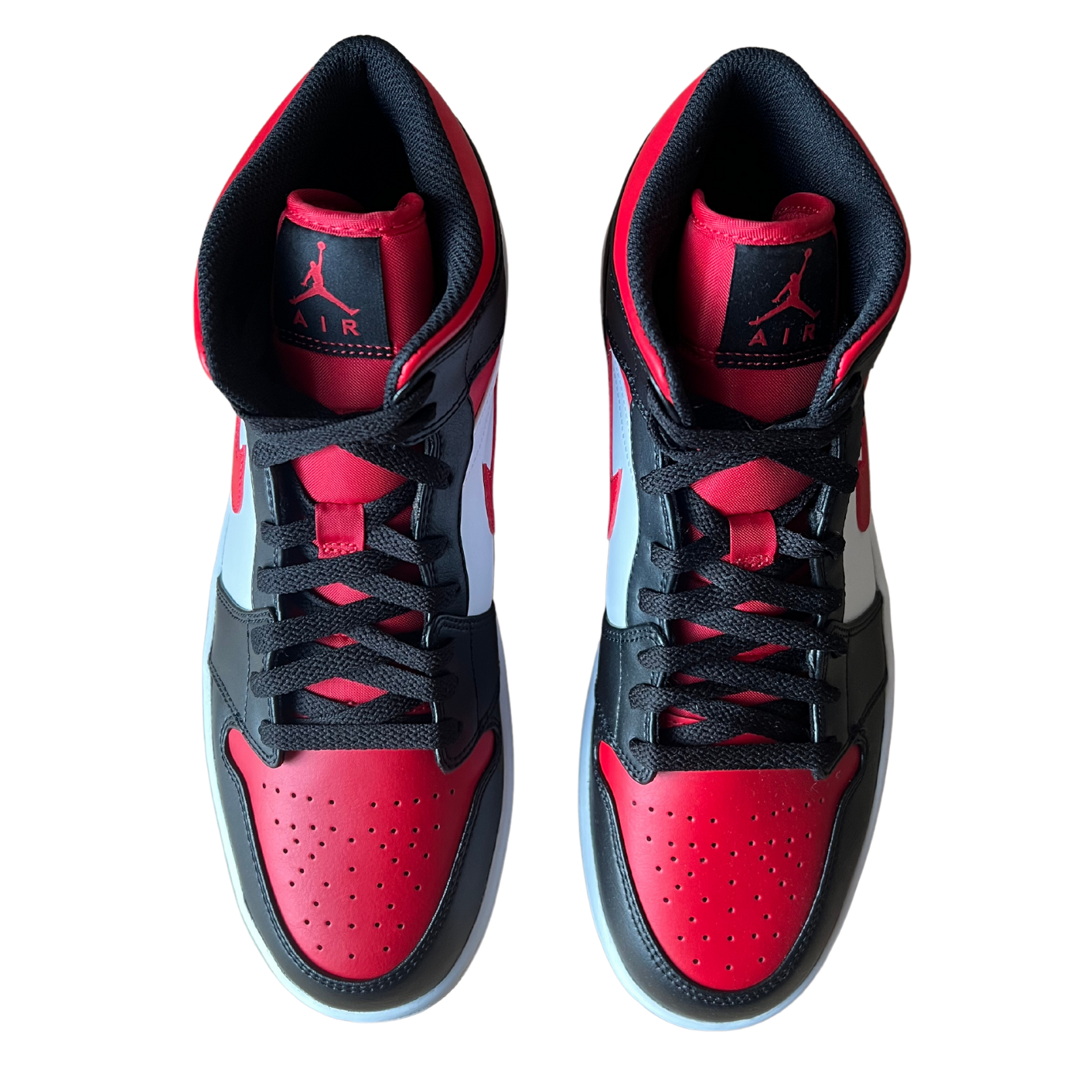 Jordan 1 Mid Black Red