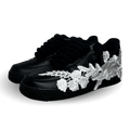 Nike Air Force 1 '07 Black Chunky Rope Lace White Rose