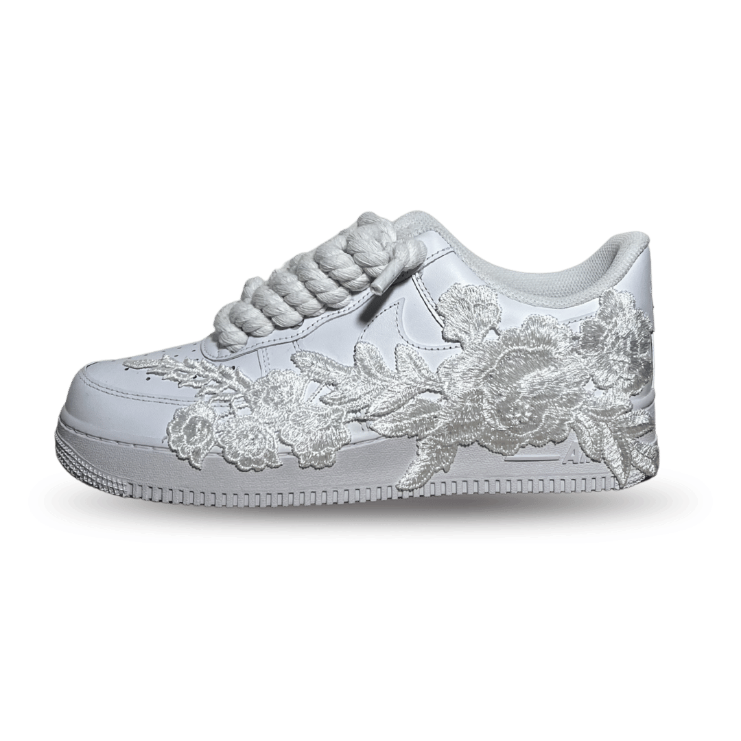 Nike Air Force 1 '07 Chunky Rope Lace Pure White Rose