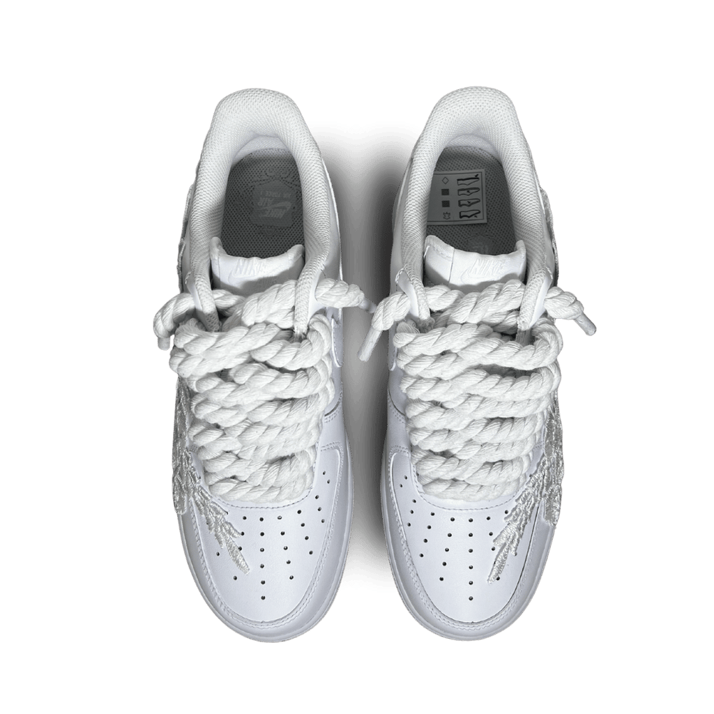 Nike Air Force 1 '07 Chunky Rope Lace Pure White Rose