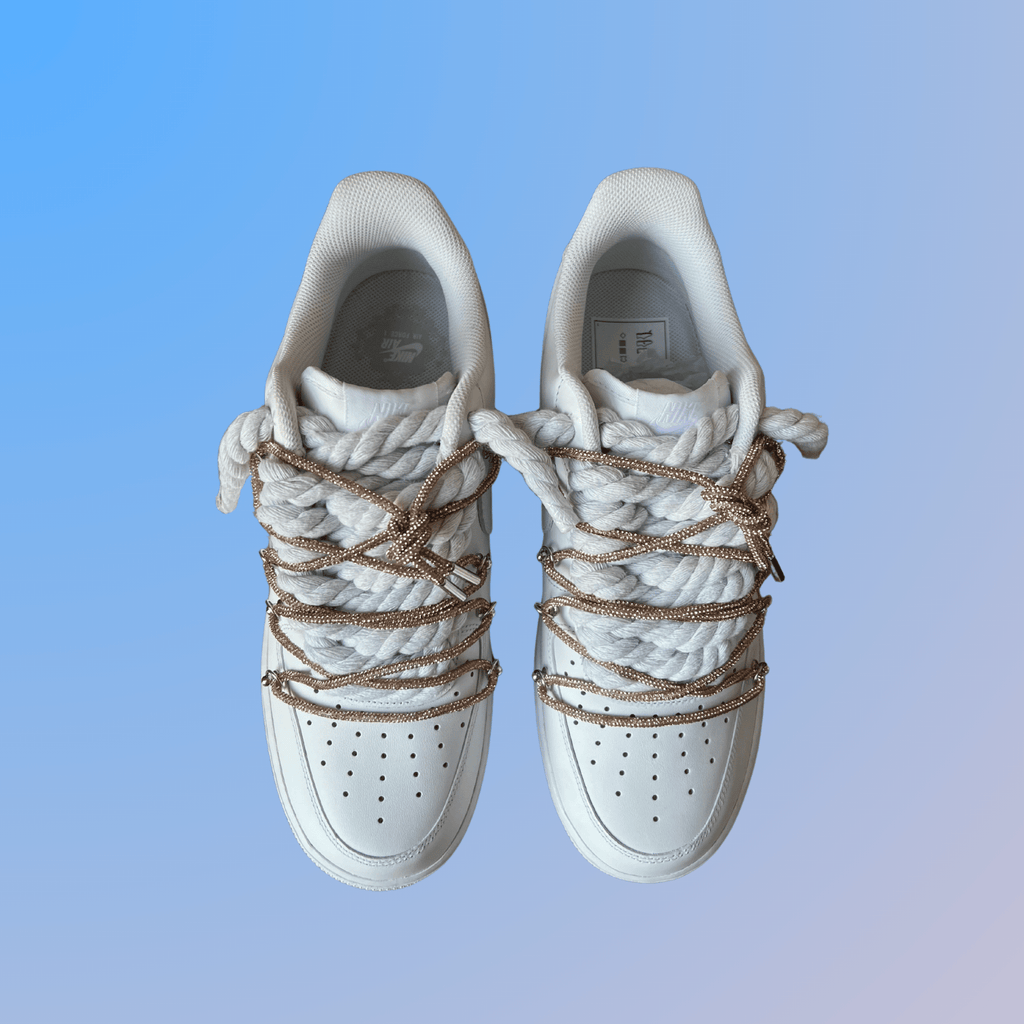 Nike Air Force 1 "Diamond" Rope Lace (Champagne) (új)