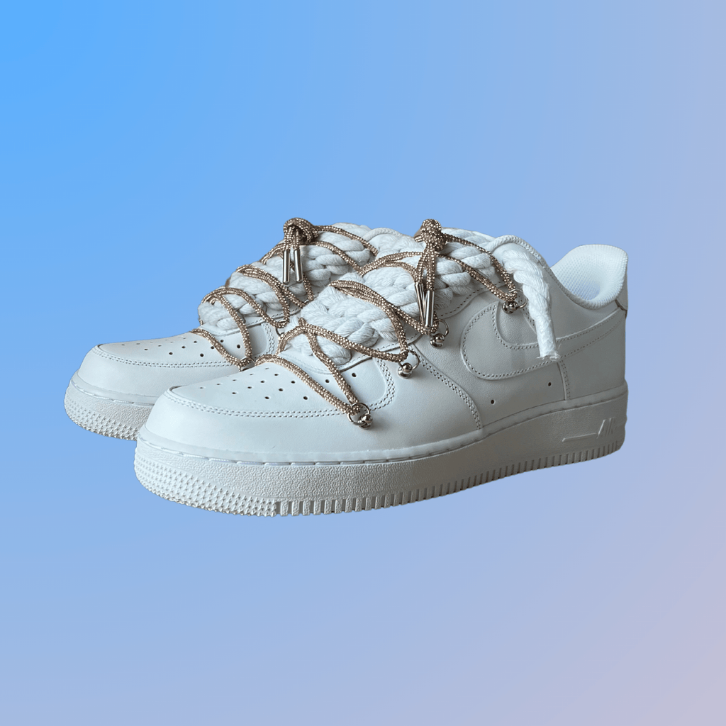 Nike Air Force 1 "Diamond" Rope Lace (Champagne) (új)