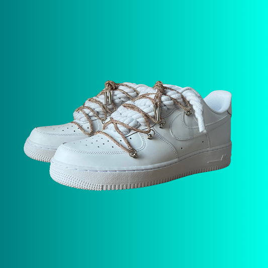 Nike Air Force 1 "Diamond" Rope Lace (Champagne) (új)