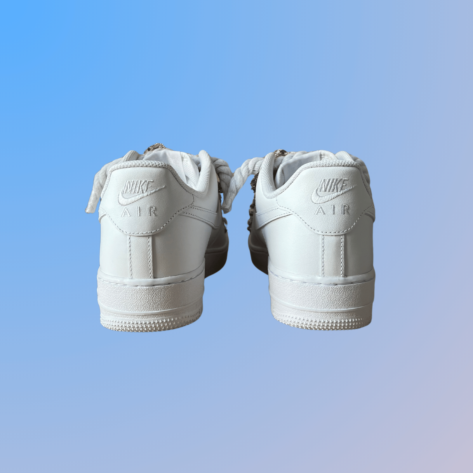 Nike Air Force 1 "Diamond" Rope Lace Champagne