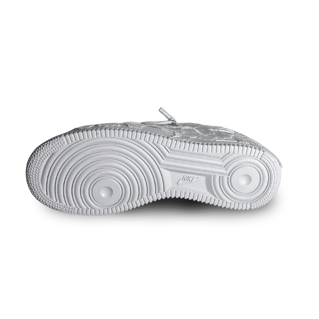 Nike Air Force 1 Rose Pure White Laced Up