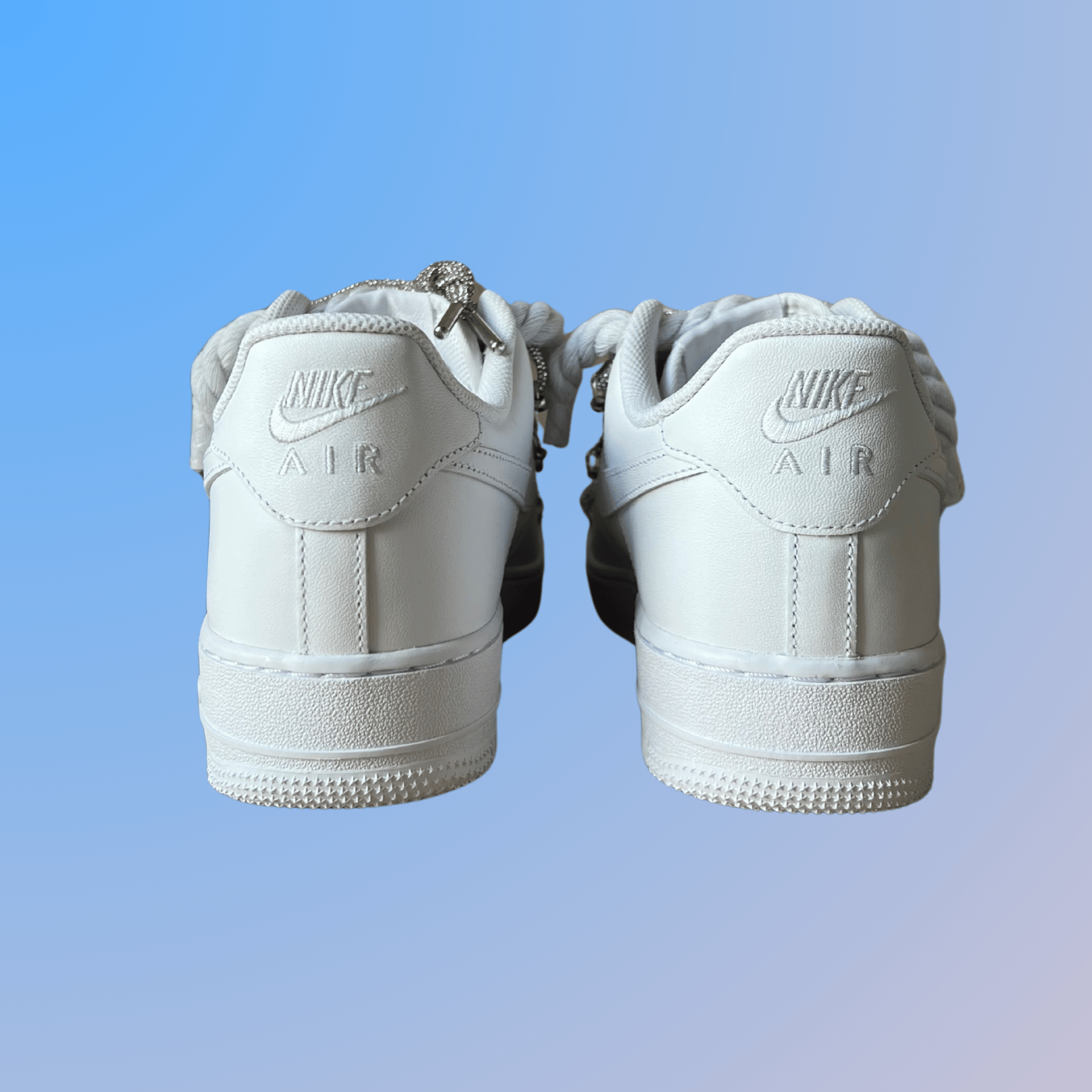 Nike Air Force 1 "Diamond" Rope Lace White