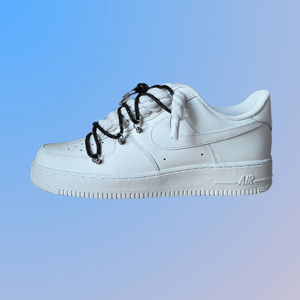 Nike Air Force 1 "Diamond" Rope Lace (Black)