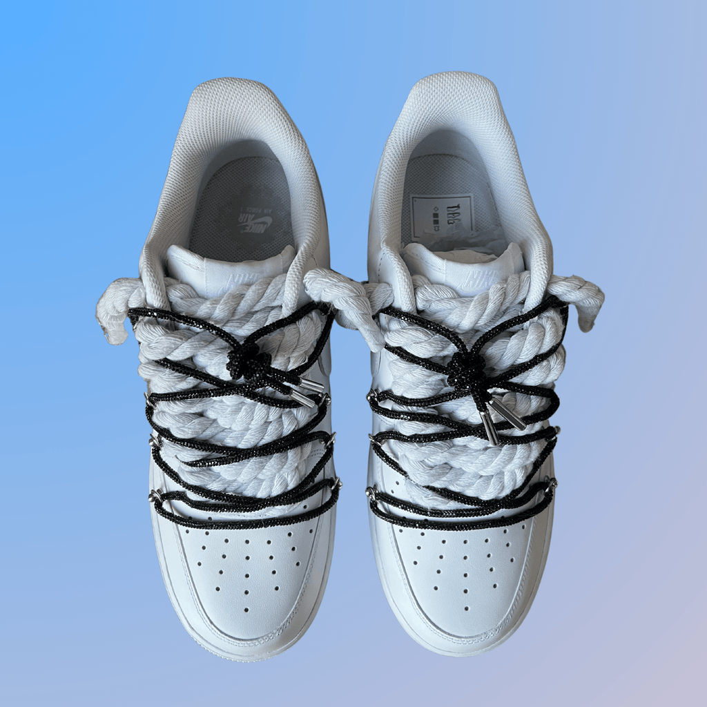 Nike Air Force 1 "Diamond" Rope Lace (Black)