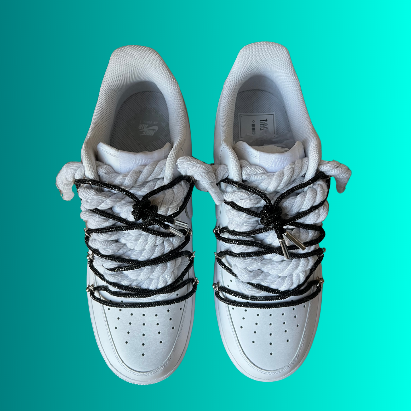 Nike Air Force 1 "Diamond" Rope Lace (Black) (új)