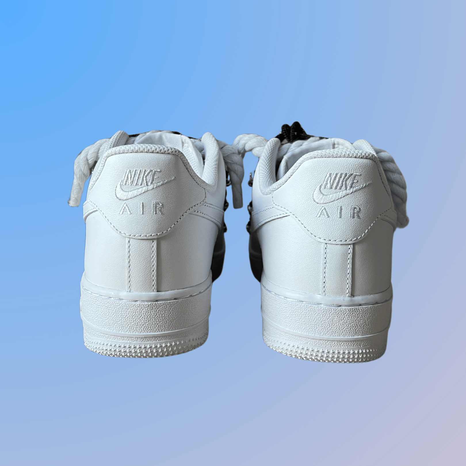 Nike Air Force 1 "Diamond" Rope Lace Black