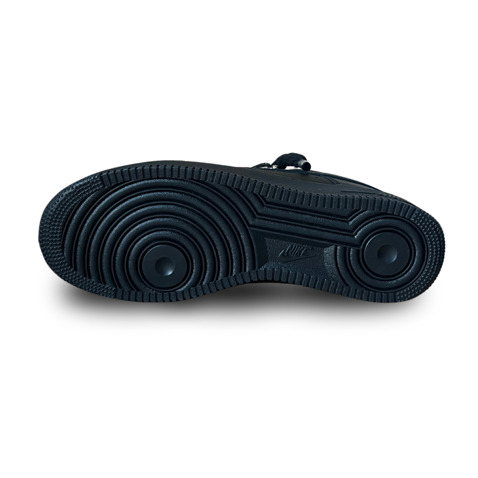 Nike Air Force 1 Black "Diamond" Rope Lace Black